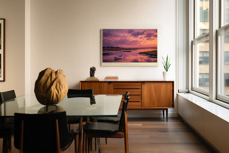 Paul Sinus Wandbild The Boat in Sunset Glow – Romantische Abendstimmung mit Boot im Sonnenuntergang