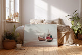 Paul Sinus Wandbild The Boats in Winter Mist – Fischerboote im nebligen Winter an der Küste