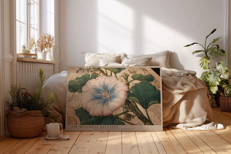 Paul Sinus Wandbild The Botanical Elegance – detailreiches botanisches Motiv einer Blüte mit kunstvoller Vintage-Anmutung und naturwissenschaftlichem Charme
