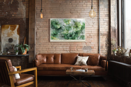 Paul Sinus Wandbild The Breath of Green Veins Botanical Elegance in Natural Harmony and Flow
