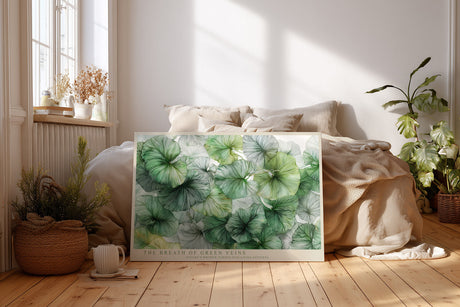 Paul Sinus Wandbild The Breath of Green Veins Botanical Elegance in Natural Harmony and Flow