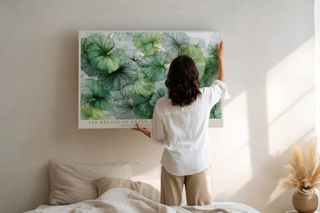 Paul Sinus Wandbild The Breath of Green Veins Botanical Elegance in Natural Harmony and Flow