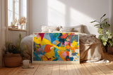 Paul Sinus Wandbild The Bright Chaos of Modern Art Strong Brushstrokes Create a Colorful Storm