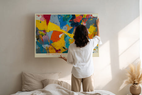 Paul Sinus Wandbild The Bright Chaos of Modern Art Strong Brushstrokes Create a Colorful Storm