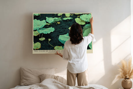 Paul Sinus Wandbild The Calm of Floating Leaves Nature’s Gentle Rhythm on Water