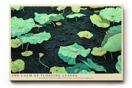 Paul Sinus Wandbild The Calm of Floating Leaves Nature’s Gentle Rhythm on Water