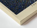Paul Sinus Wandbild The Center of Radiant Energy abstraktes Punktmuster mit gold-blauem Lichtzentrum