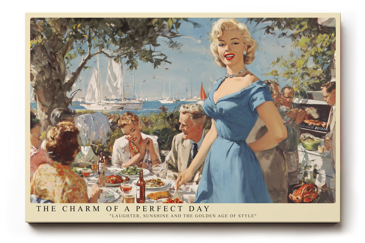 Paul Sinus Wandbild The Charm of a Perfect Day Retro Elegance in Sunshine and Laughter