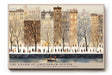 Paul Sinus Wandbild The Charm of Amsterdam Winter – Stimmungsvolles Stadtbild mit winterlicher Kulisse, Spaziergänger entlang der Kanäle im Abendlicht