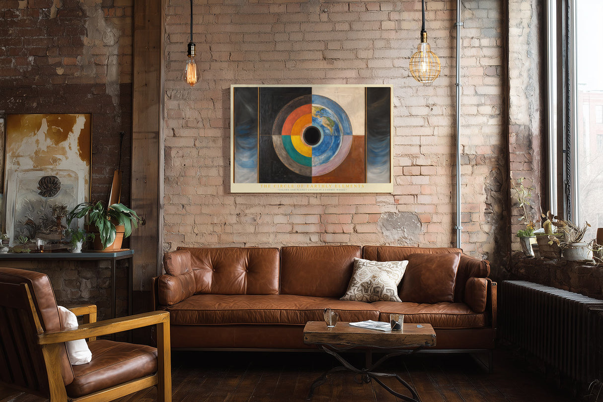 Paul Sinus Wandbild The Circle of Earthly Elements Planetary Harmony in Color and Form