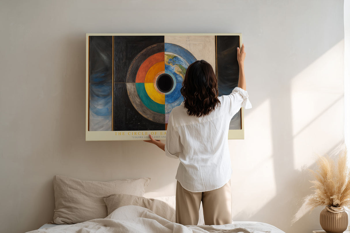 Paul Sinus Wandbild The Circle of Earthly Elements Planetary Harmony in Color and Form