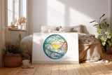 Paul Sinus Wandbild The Circle of Elements harmonisches Naturmotiv mit Sonne, Wasser und Ästen im Gleichgewicht der Elemente