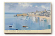 Paul Sinus Wandbild The Coastal Morning Light Impression eines ruhigen Hafenmorgens mit sanftem Licht und zarten Pastelltönen, die das Erwachen des Tages über dem Meer einfangen.