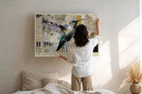 Paul Sinus Wandbild The Collage of Freedom Abstract Hummingbird in Motion of Color and Chaos
