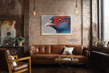 Paul Sinus Wandbild The Colorful Beauty of a Bird Small Details Shine in Bright Colors