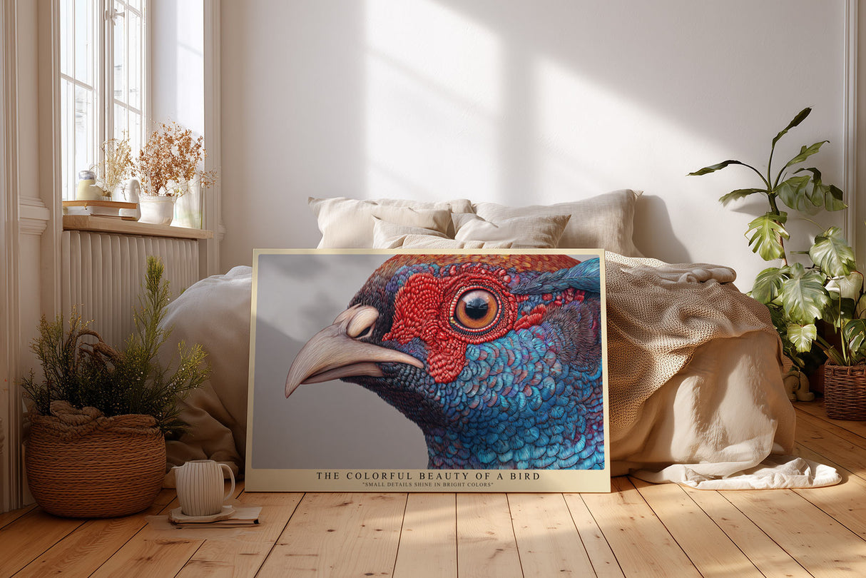 Paul Sinus Wandbild The Colorful Beauty of a Bird Small Details Shine in Bright Colors