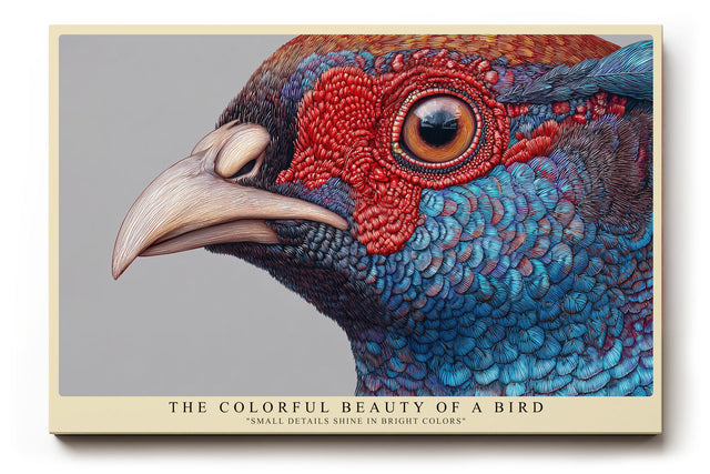 Paul Sinus Wandbild The Colorful Beauty of a Bird Small Details Shine in Bright Colors