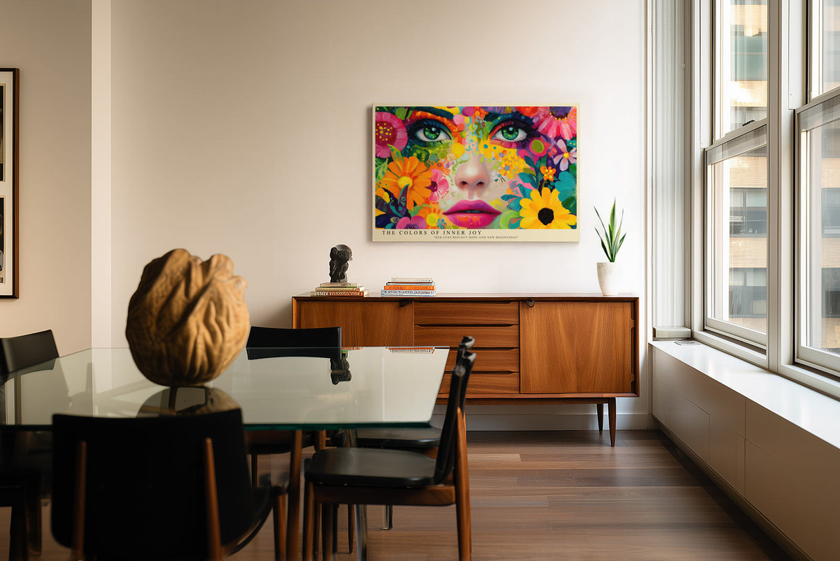 Paul Sinus Wandbild The Colors of Inner Joy Radiant Expression of Life and Emotion