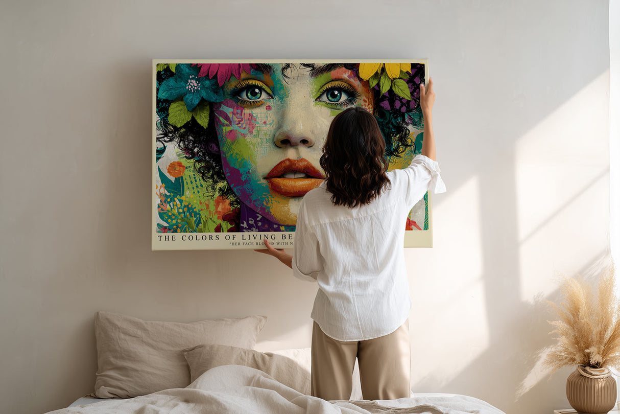 Paul Sinus Wandbild The Colors of Living Beauty Vibrant Face of Nature