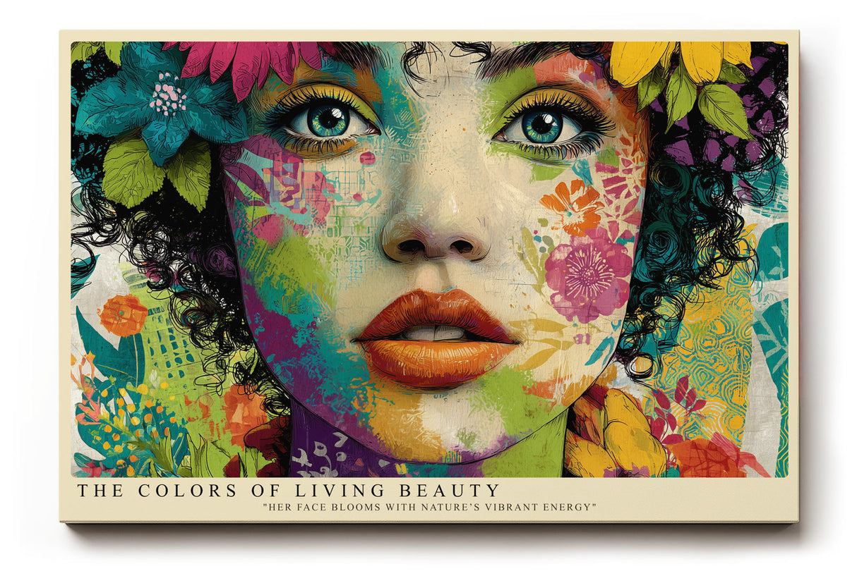 Paul Sinus Wandbild The Colors of Living Beauty Vibrant Face of Nature