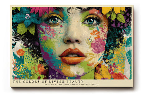 Paul Sinus Wandbild The Colors of Living Beauty Vibrant Face of Nature