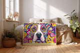 Paul Sinus Wandbild The Colors of Loyal Eyes Vibrant Portrait of Friendship