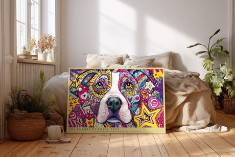 Paul Sinus Wandbild The Colors of Loyal Eyes Vibrant Portrait of Friendship