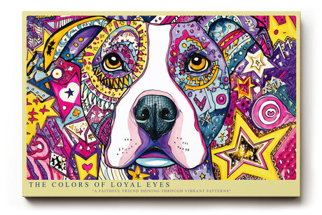 Paul Sinus Wandbild The Colors of Loyal Eyes Vibrant Portrait of Friendship