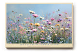 Paul Sinus Wandbild The Colors of Summer Bloom – Blühende Sommerwiese in sanften Pastelltönen – Lebendiges Wandbild mit natürlicher Leichtigkeit und Farbpoesie.