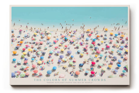 Paul Sinus Wandbild The Colors of Summer Crowds – Lebensfreude und Bewegung in leuchtender Farbvielfalt