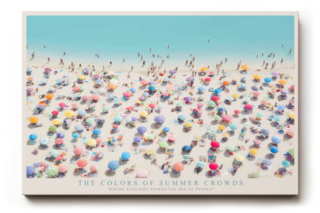 Paul Sinus Wandbild The Colors of Summer Crowds – Lebensfreude und Bewegung in leuchtender Farbvielfalt