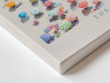 Paul Sinus Wandbild The Colors of Summer Crowds – Lebensfreude und Bewegung in leuchtender Farbvielfalt
