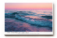 Paul Sinus Wandbild The Colors of the Sea Ausdrucksstarke Darstellung des Meeres bei Sonnenuntergang in leuchtenden Violett- und Rosatönen mit bewegten Wellen.