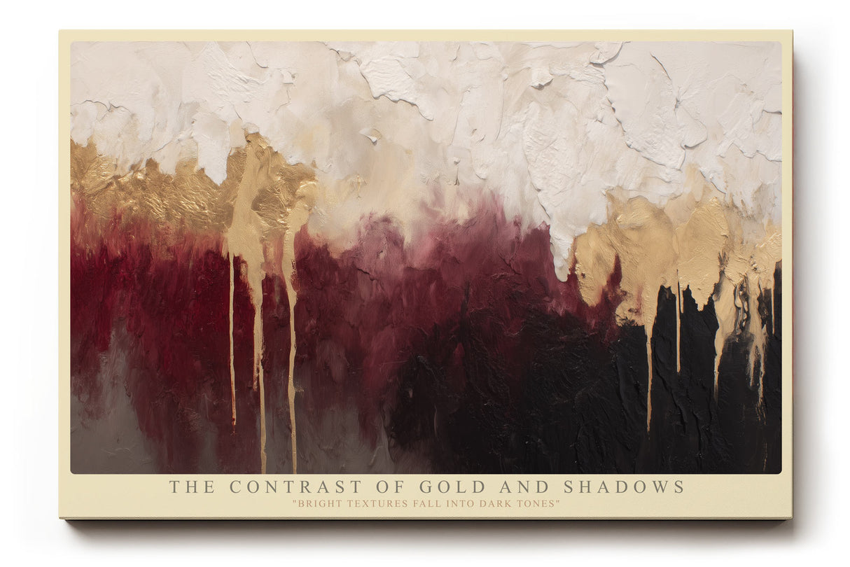 Paul Sinus Wandbild The Contrast of Gold and Shadows Bright Textures Fall into Dark Tones
