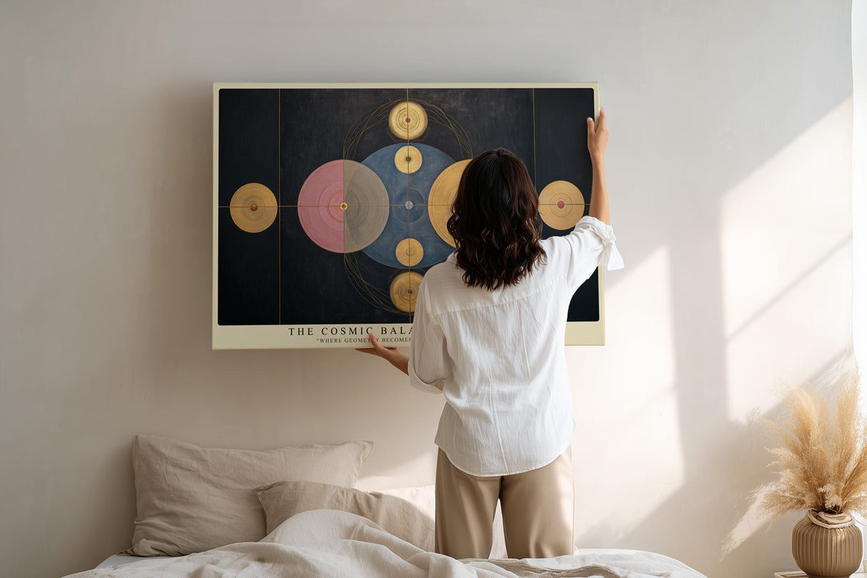 Paul Sinus Wandbild The Cosmic Balance of Circles – Geometrische Harmonie und spirituelle Tiefe in edler Symmetrie