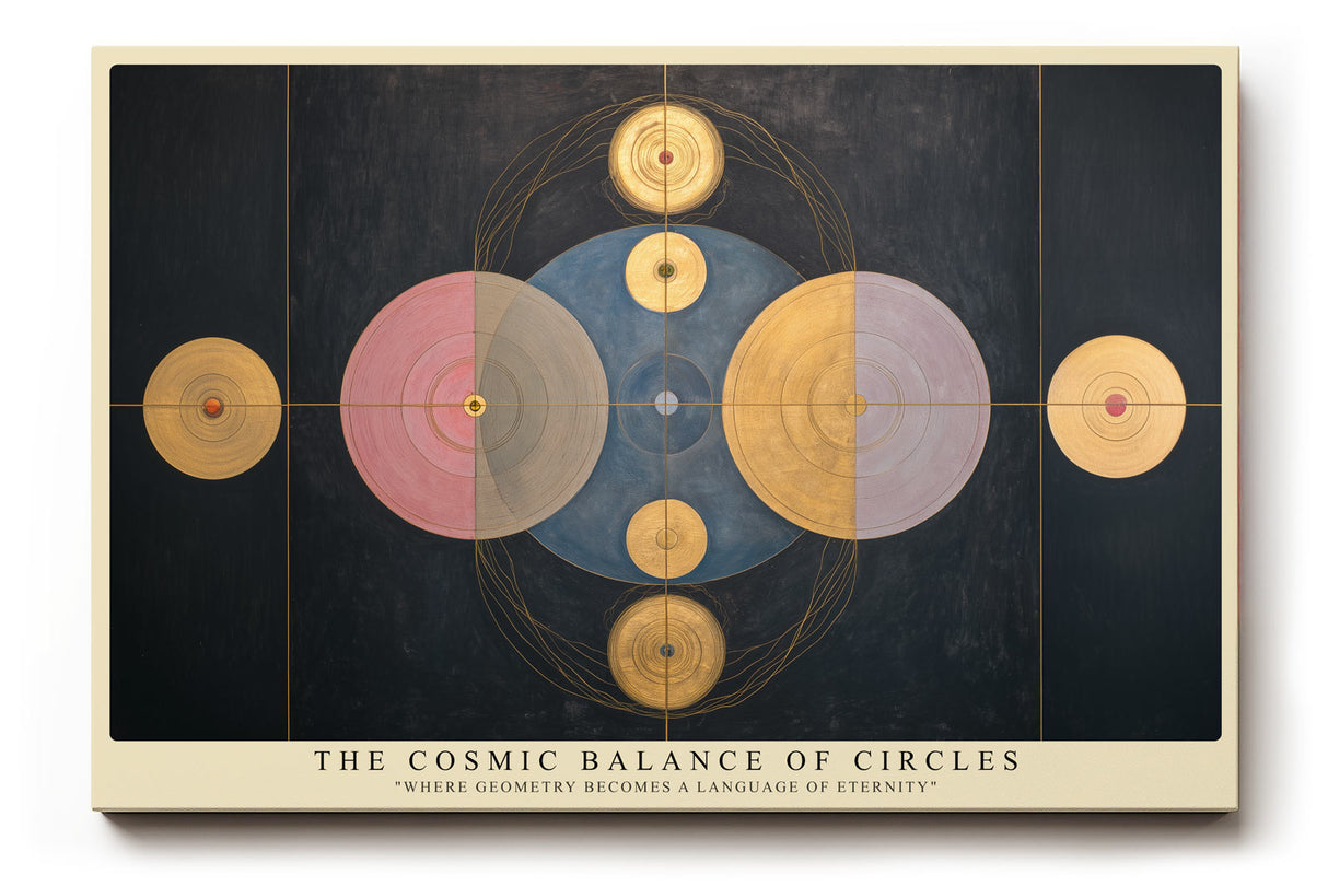 Paul Sinus Wandbild The Cosmic Balance of Circles – Geometrische Harmonie und spirituelle Tiefe in edler Symmetrie