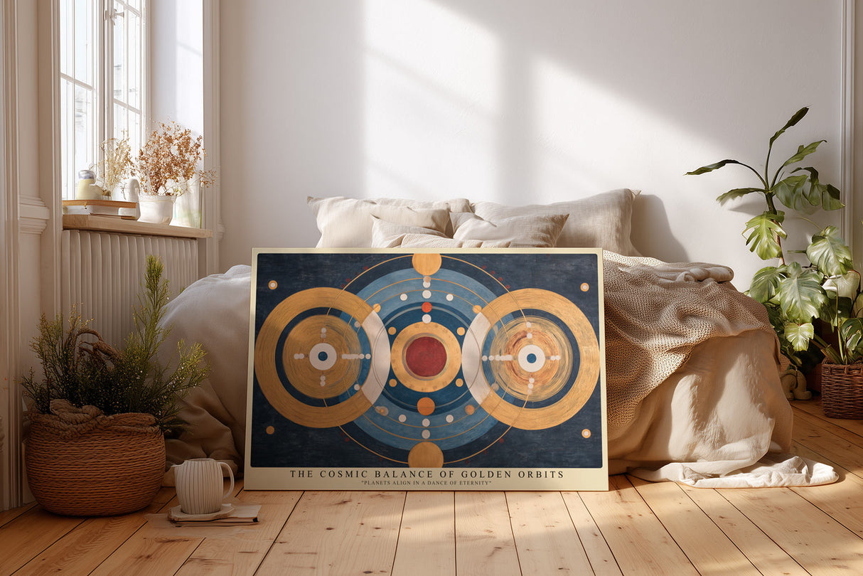 Paul Sinus Wandbild The Cosmic Balance of Golden Orbits Planets Align in a Dance of Eternity