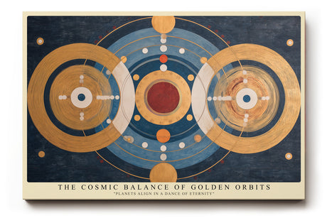 Paul Sinus Wandbild The Cosmic Balance of Golden Orbits Planets Align in a Dance of Eternity