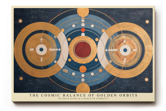 Paul Sinus Wandbild The Cosmic Balance of Golden Orbits Planets Align in a Dance of Eternity