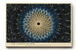Paul Sinus Wandbild The Cosmic Bloom – Abstraktes Mandala in Blau und Gold, inspiriert von Energie, Licht und universeller Harmonie