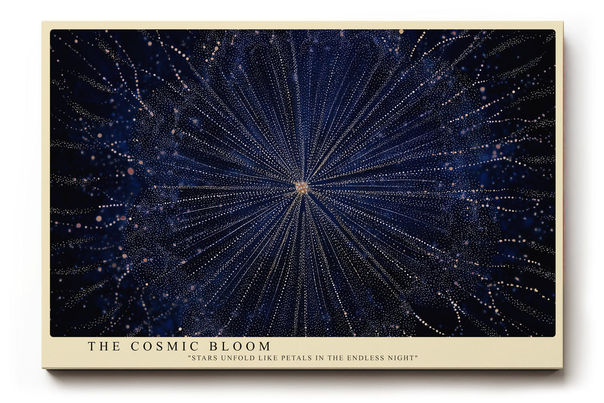 Paul Sinus Wandbild The Cosmic Bloom – Sternenblüte im ewigen Raum