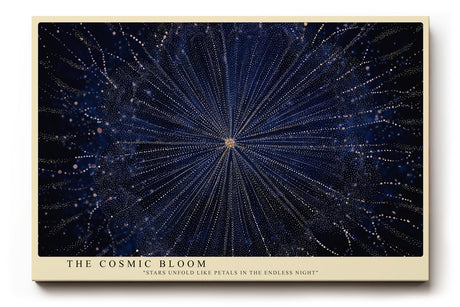 Paul Sinus Wandbild The Cosmic Bloom – Sternenblüte im ewigen Raum