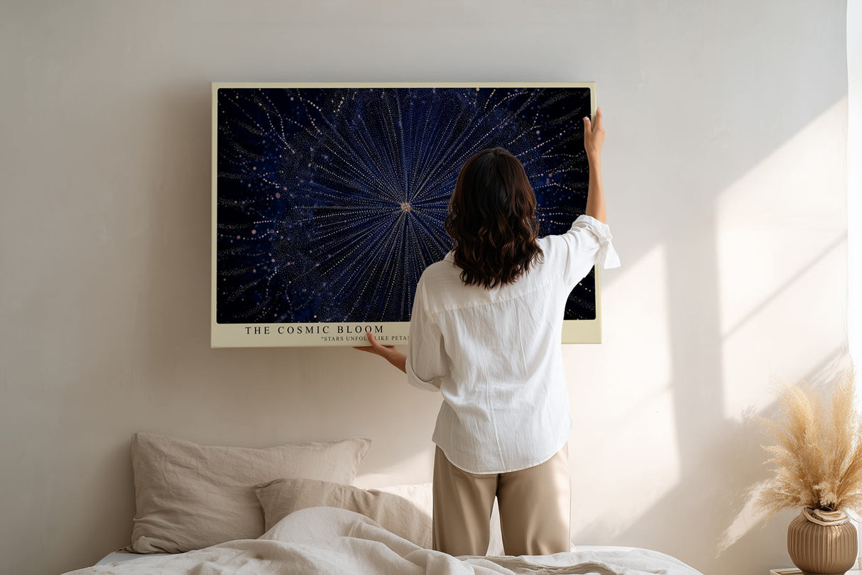 Paul Sinus Wandbild The Cosmic Bloom – Sternenblüte im ewigen Raum