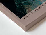 Paul Sinus Wandbild The Cosmic Connection – Abstraktes Porträt zweier Seelen im farbigen Licht des Universums
