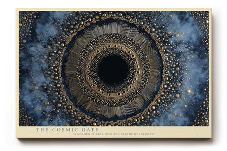 Paul Sinus Wandbild The Cosmic Gate Golden Portal of Infinity and Celestial Depth