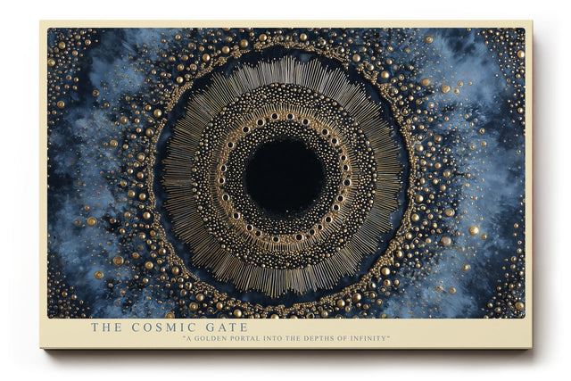 Paul Sinus Wandbild The Cosmic Gate Golden Portal of Infinity and Celestial Depth