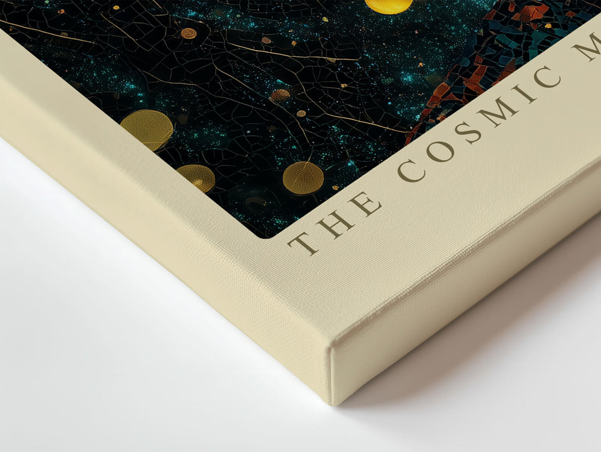 Paul Sinus Wandbild The Cosmic Mosaic of Dreams Galaxies Within Her Mind