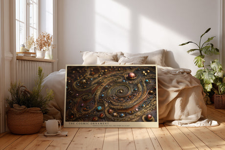 Paul Sinus Wandbild The Cosmic Ornament – detailreiche Spiralen mit Edelsteinakzenten symbolisieren Universum, Energie und die Magie der Sterne