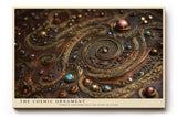 Paul Sinus Wandbild The Cosmic Ornament – detailreiche Spiralen mit Edelsteinakzenten symbolisieren Universum, Energie und die Magie der Sterne
