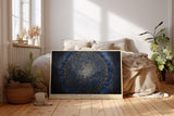 Paul Sinus Wandbild The Cosmic Sphere of Light Golden Dust in Infinite Space